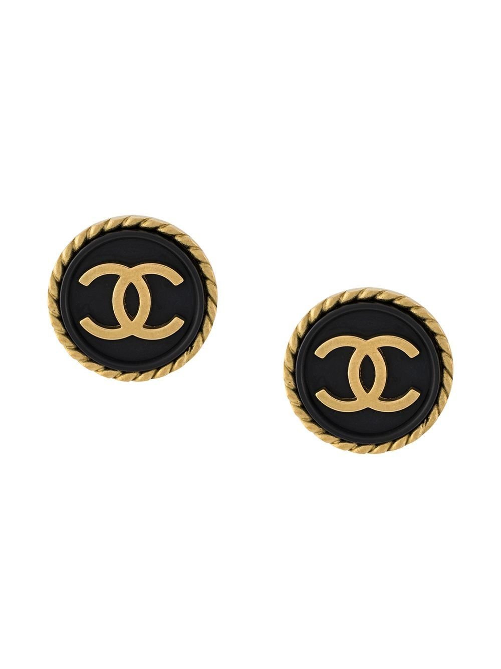 Vintage CC Button earrings - LA Love Doctor